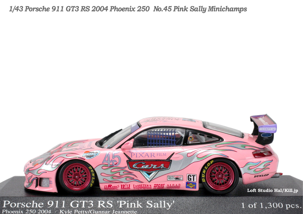 1/43 Porsche 911 GT3 RS 2004 Phoenix 250  No.45 Pink Sally Minichamps